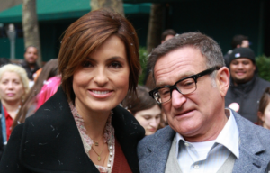 Headshot of Mariska Hargitay and Robin Williams.