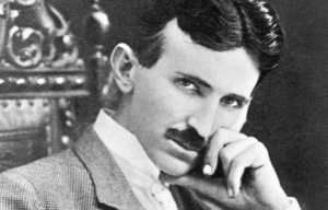 Headshot of Nikola Tesla.