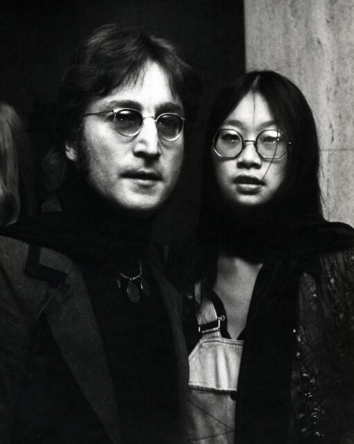 John Lennon and May Pang.