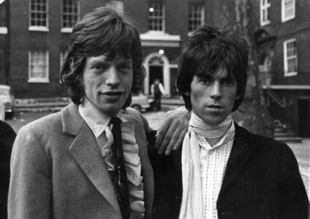 Mick Jagger and Keith Richards.