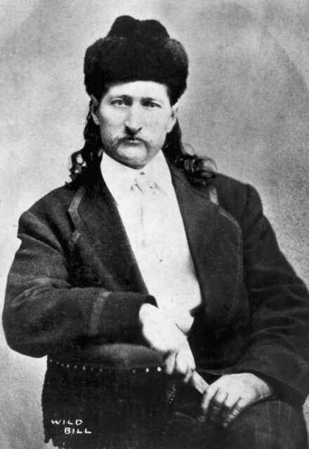 Portrait of Wild Bill Hickok.