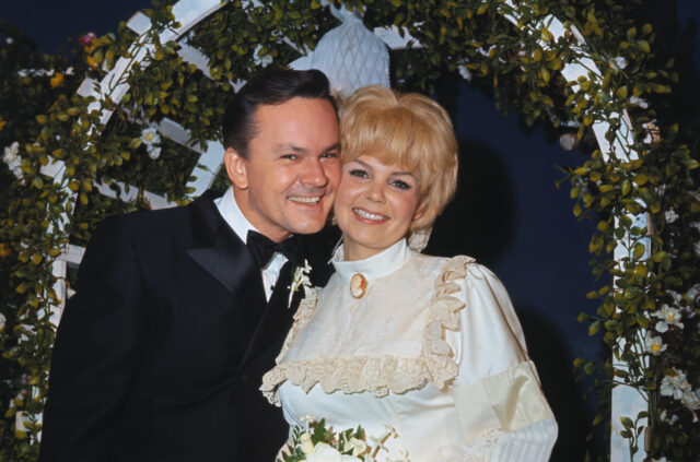 Bob Crane and Patricia Olson on their wedding day.