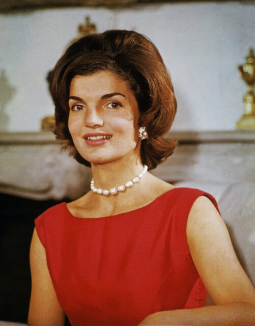 Portrait of Jackie Kennedy.