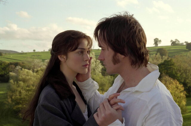 Keira Knightly and Matthew Macfadyen as Elizabeth Bennet and Mr. Darcy in 'Pride & Prejudice'