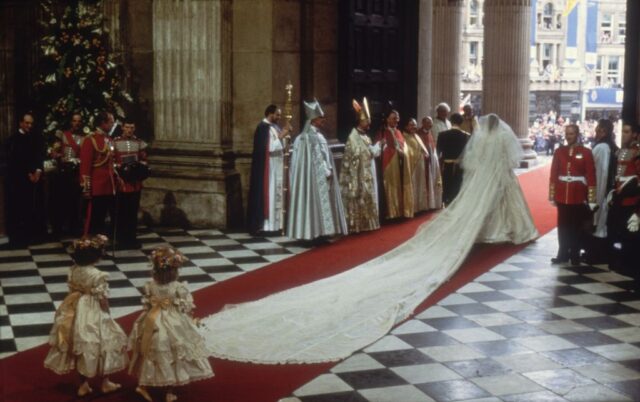 Princess Diana and Prince Charles leaving St. Paul's Cathedral