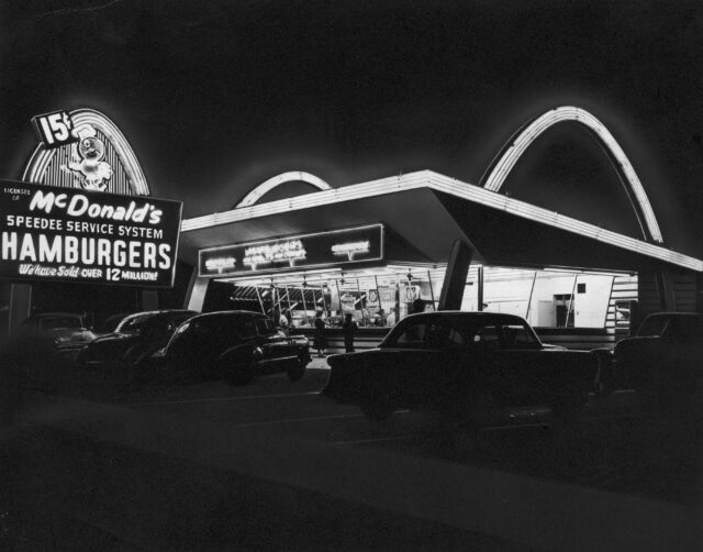 The first McDonald's restaurant.