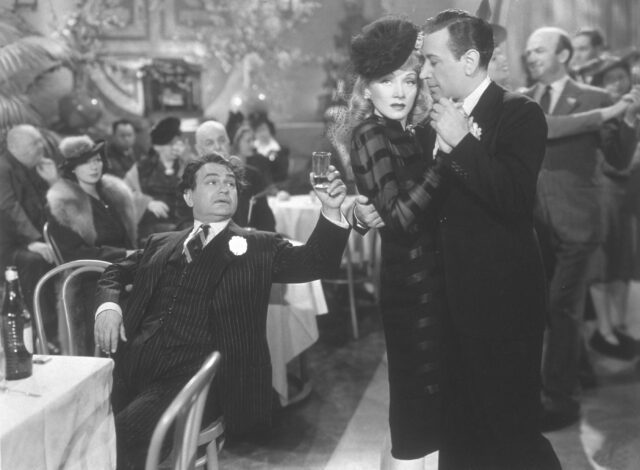 George Raft dances with Marlene Dietrich in a scene from 'Manpower.'