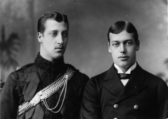 Headshot of Prince Albert Victor and Prince George