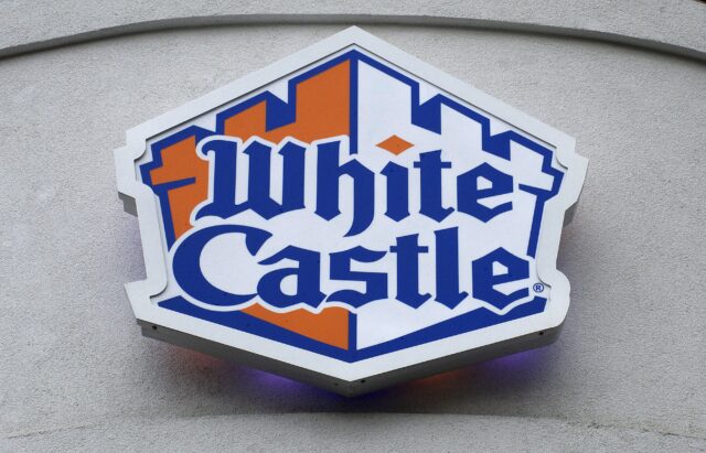 White Castle restaurant sign.