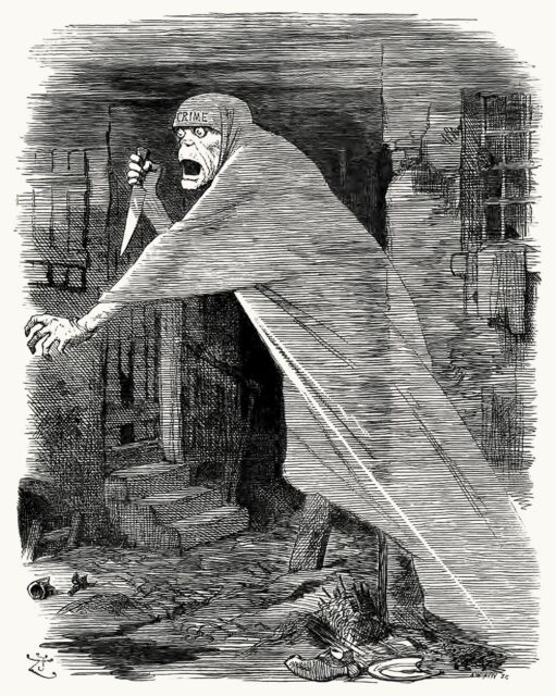 Illustration of Jack the Ripper.