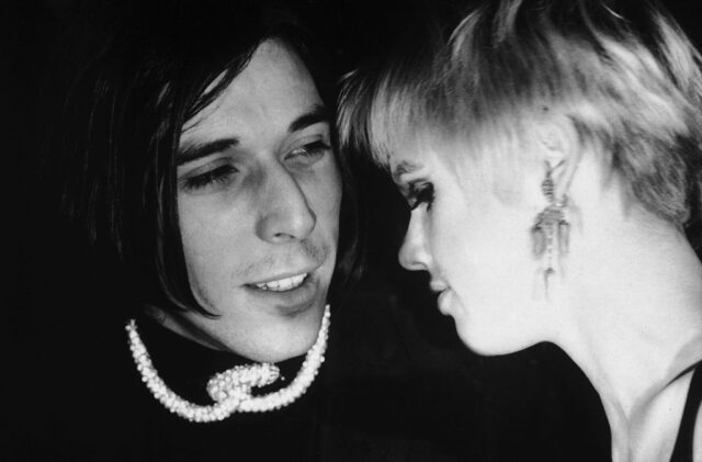 John Cale staring at Edie Sedgwick