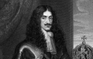 Illustrated portrait of King Charles II.