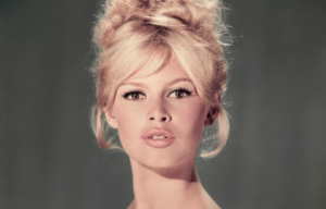 Headshot of Brigitte Bardot.