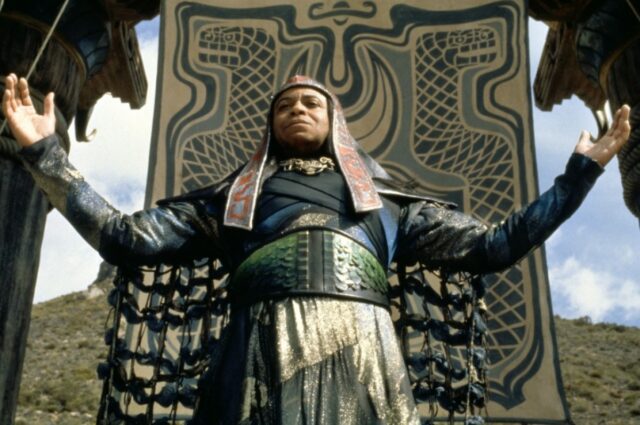 James Earl Jones as Thulsa Doom.