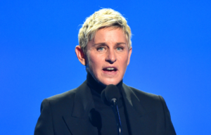 Ellen DeGeneres standing on stage