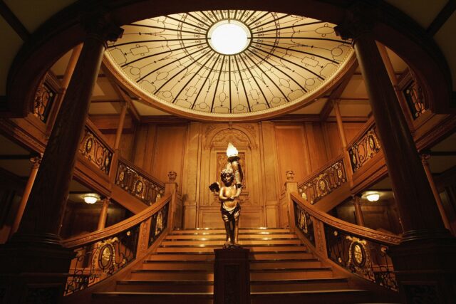 Replica of the grand staircase from the RMS Titanic