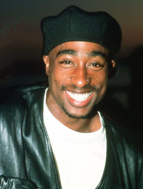 Headshot of Tupac Shakur.