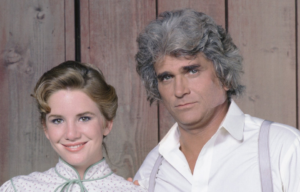 Headshot of Michael Landon and Melissa Gilbert.