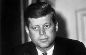 Headshot of John F. Kennedy.