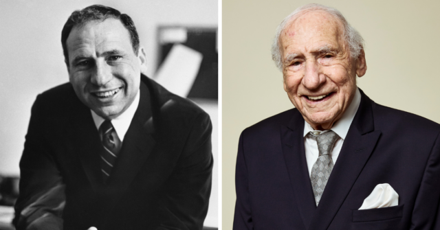 Two portraits of Mel Brooks