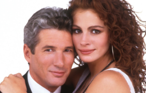 Close-up of Richard Gere and Julia Roberts.