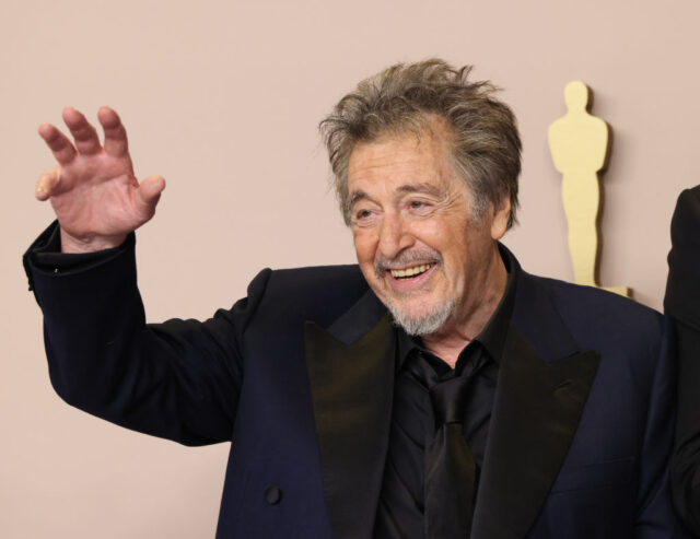 Al Pacino standing on a red carpet