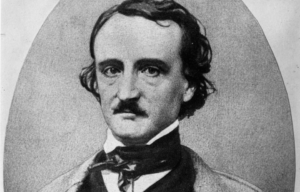 Portrait of Edgar Allen Poe.