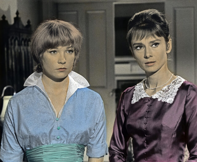 Shirley MacLaine and Audrey Hepburn as Martha Dobie and Karen Wright in 'The Children's Hour'