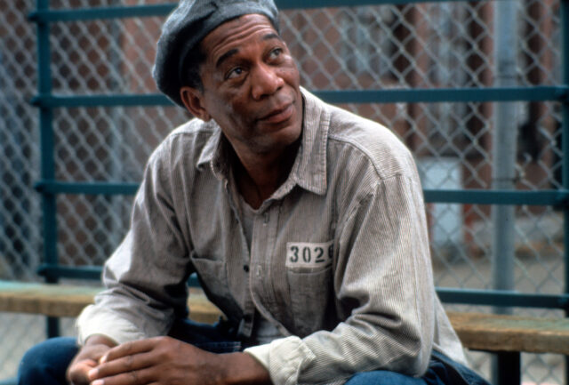 Morgan Freeman as Ellis Boyd "Red" Redding in 'The Shawshank Redemption'