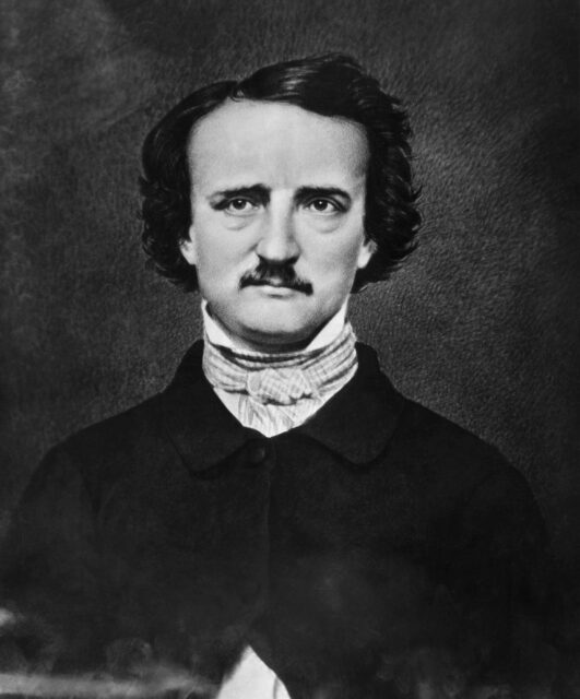 Portrait of Edgar Allen Poe.