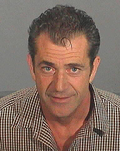 Mugshot of Mel Gibson