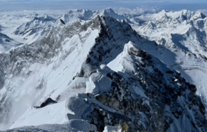 Aerial view of Mount Everest