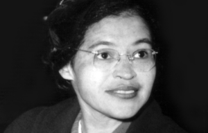 Headshot of Rosa Parks.