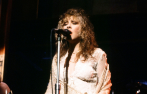 Stevie Nicks performing on stage