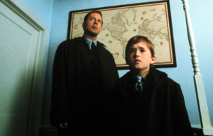 Bruce Willis and Haley Joel Osment as Malcolm Crowe and Cole Sear in 'The Sixth Sense'