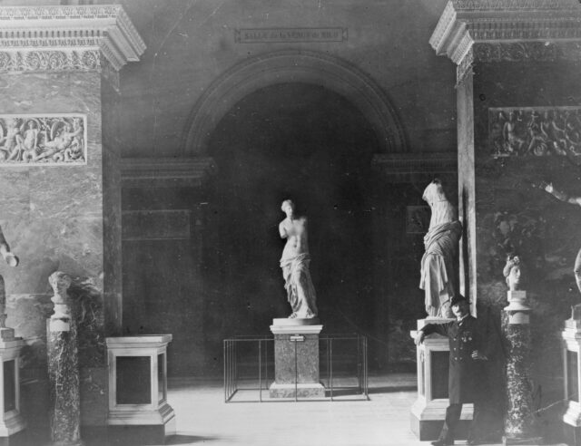 Venus de Milo on display at the Louvre