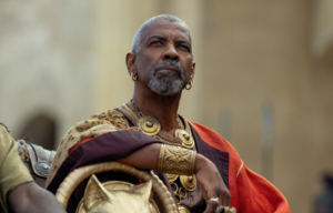 Denzel Washington as Macrinus in 'Gladiator II'