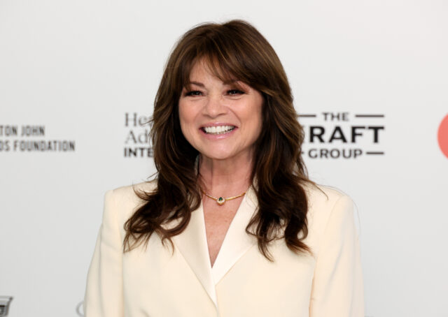 Valerie Bertinelli standing on a red carpet