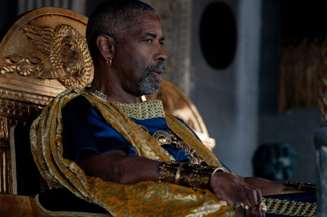 Denzel Washington as Macrinus in 'Gladiator II'