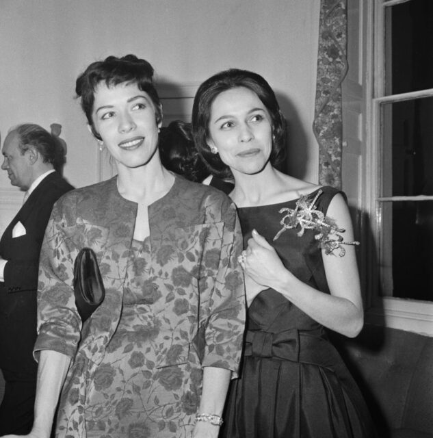 Maria Tallchief standing with her sister, Marjorie