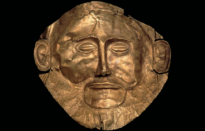 The gold Mask of Agamemnon.