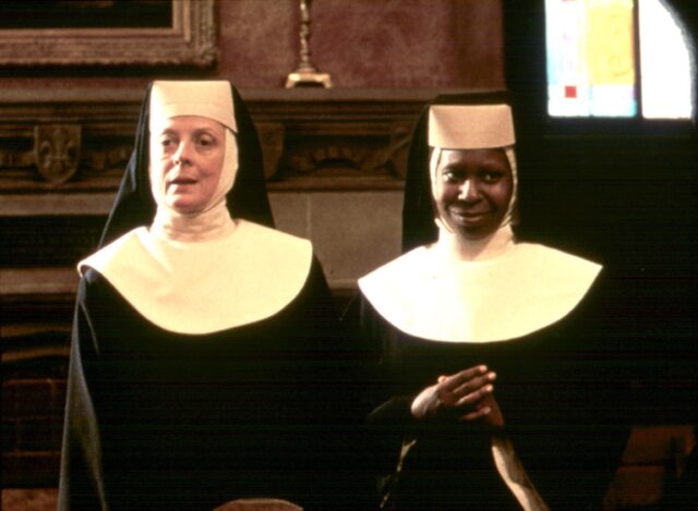 Maggie Smith and Whoopi Goldberg as Mother Reverend and Deloris Wilson-Van Cartier in 'Sister Act'