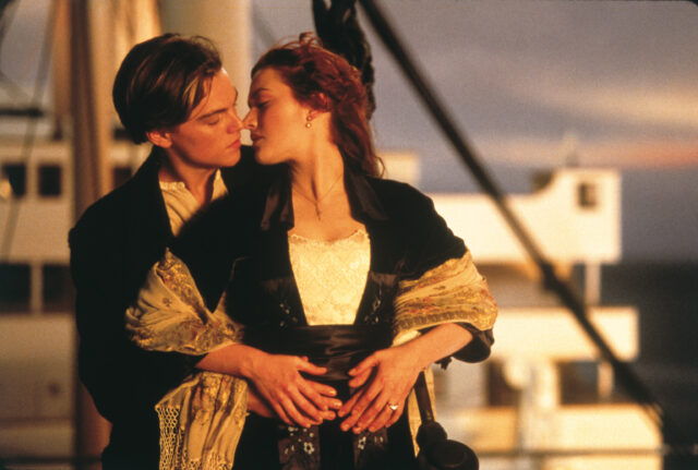 Leonardo DiCaprio and Kate Winslet as Jack Dawson and Rose DeWitt Bukater in 'Titanic'