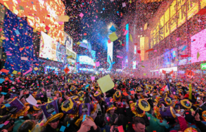 A New Year's Eve celebration at Times Square in New York.